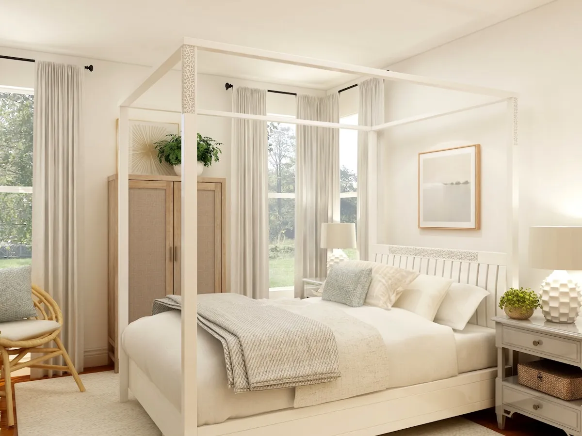 seaside serenity, bedroom